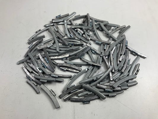 15 LBS - Mixed Lot Clip-On Wheel Balancing Weights, Assorted Sizes - UNUSED