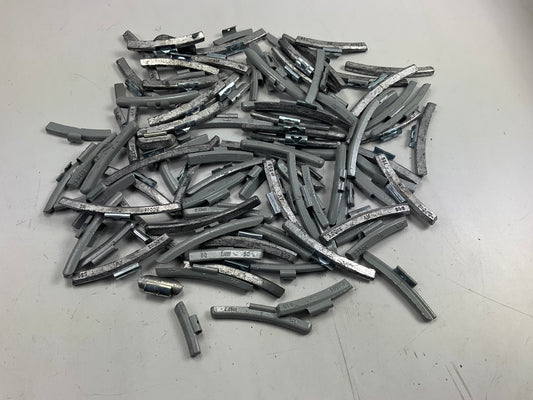 15 LBS - Mixed Lot Clip-On Wheel Balancing Weights, Assorted Sizes - UNUSED