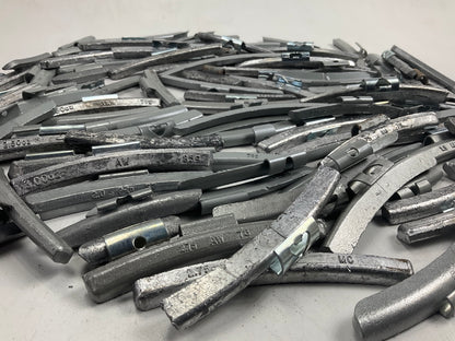 15 LBS - Mixed Lot Clip-On Wheel Balancing Weights, Assorted Sizes - UNUSED