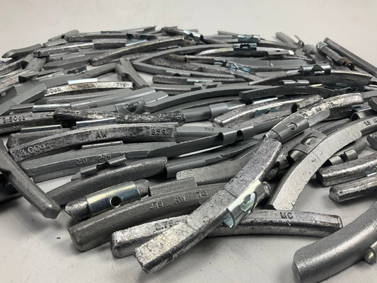 15 LBS - Mixed Lot Clip-On Wheel Balancing Weights, Assorted Sizes - UNUSED