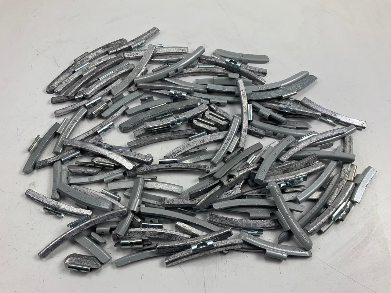 15 LBS - Mixed Lot Clip-On Wheel Balancing Weights, Assorted Sizes - UNUSED