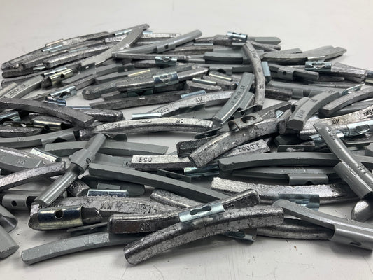 15 LBS - Mixed Lot Clip-On Wheel Balancing Weights, Assorted Sizes - UNUSED