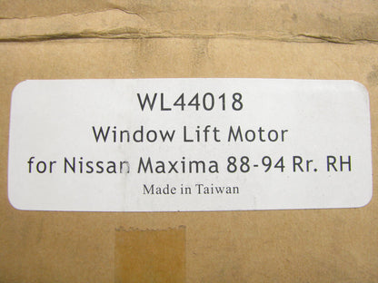 NEW UNBOXED WL44018 Rear Right Power Window Motor & Regulator For 88-94 Maxima