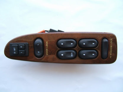 NEW UNBOXED OEM XL1T-14540-BAW Main Driver Window Door Switch W/ Wood Trim Bezel