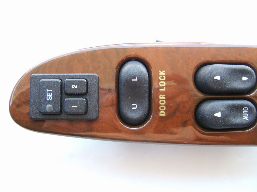 NEW UNBOXED OEM XL1T-14540-BAW Main Driver Window Door Switch W/ Wood Trim Bezel