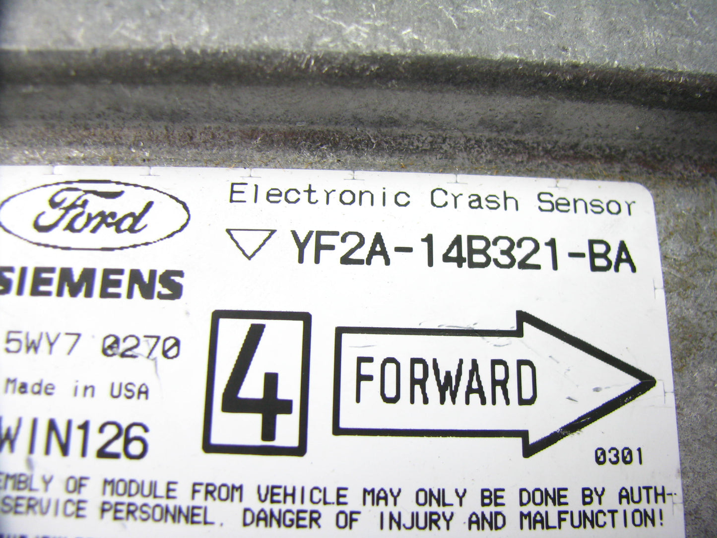 NEW - OUT OF BOX FORD YF2A-14B321-BA SRS Control Module 99-00 Windstar