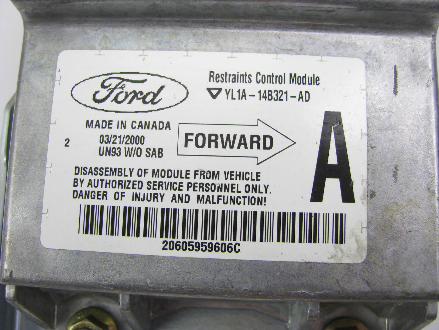 NEW OUT OF BOX - OEM Ford YL1A-14B321-AD SRS Control Module 98-02 Expedition