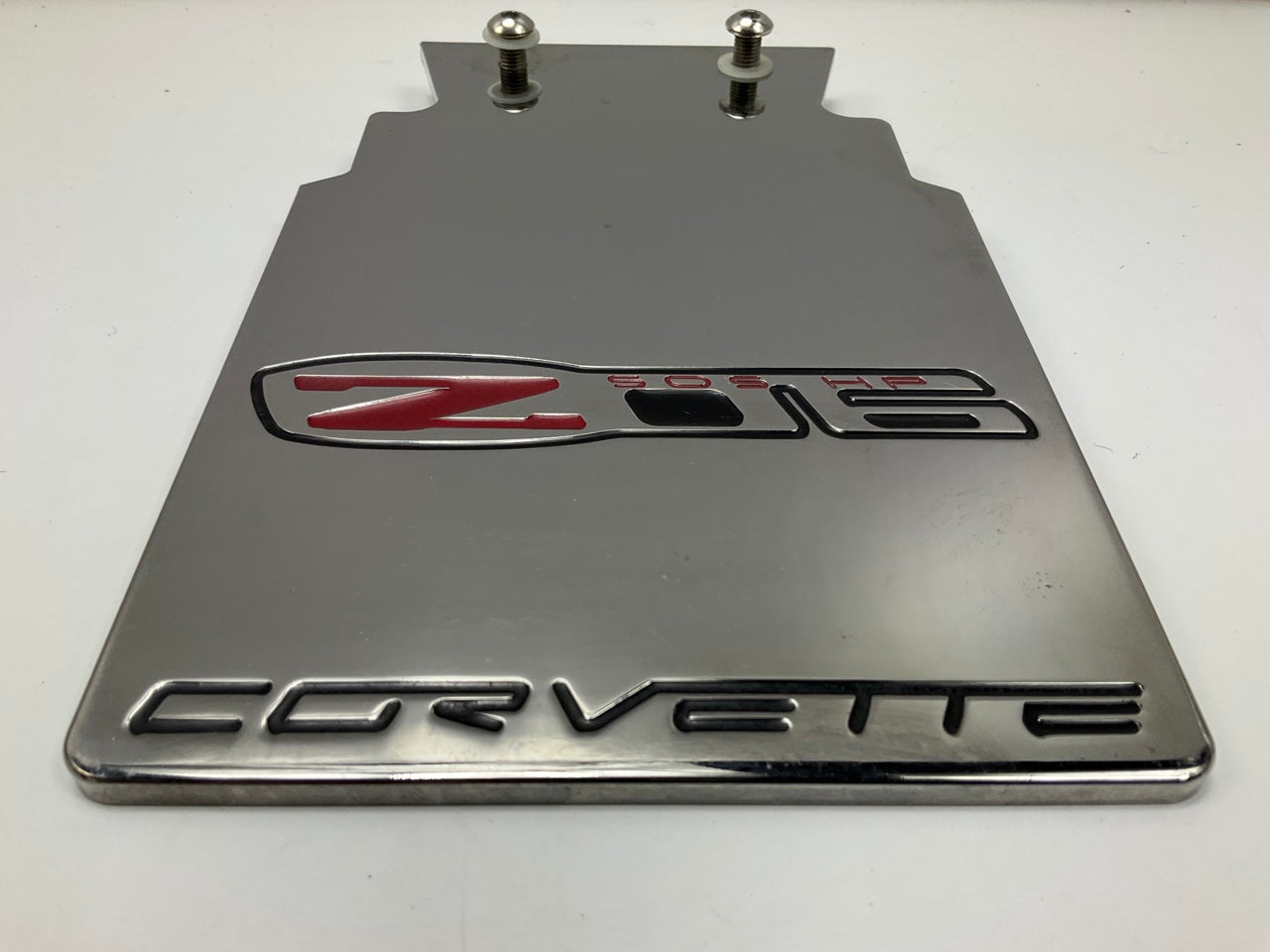 NEW UNBOXED 2006-2013 C6 Corvette Exhaust Plate Billet Aluminum Z06 Logo