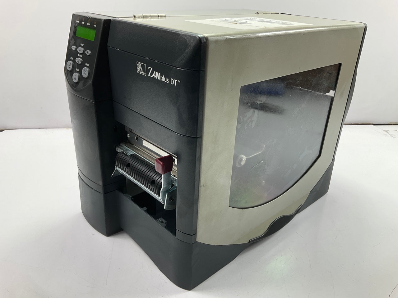 PARTS ONLY DEFECTIV Zebra Z4M Plus Thermal Transfer Label Barcode Printer Peeler