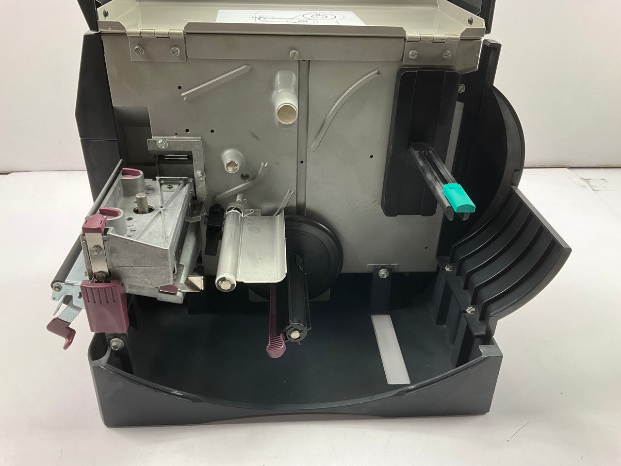 PARTS ONLY DEFECTIV Zebra Z4M Plus Thermal Transfer Label Barcode Printer Peeler