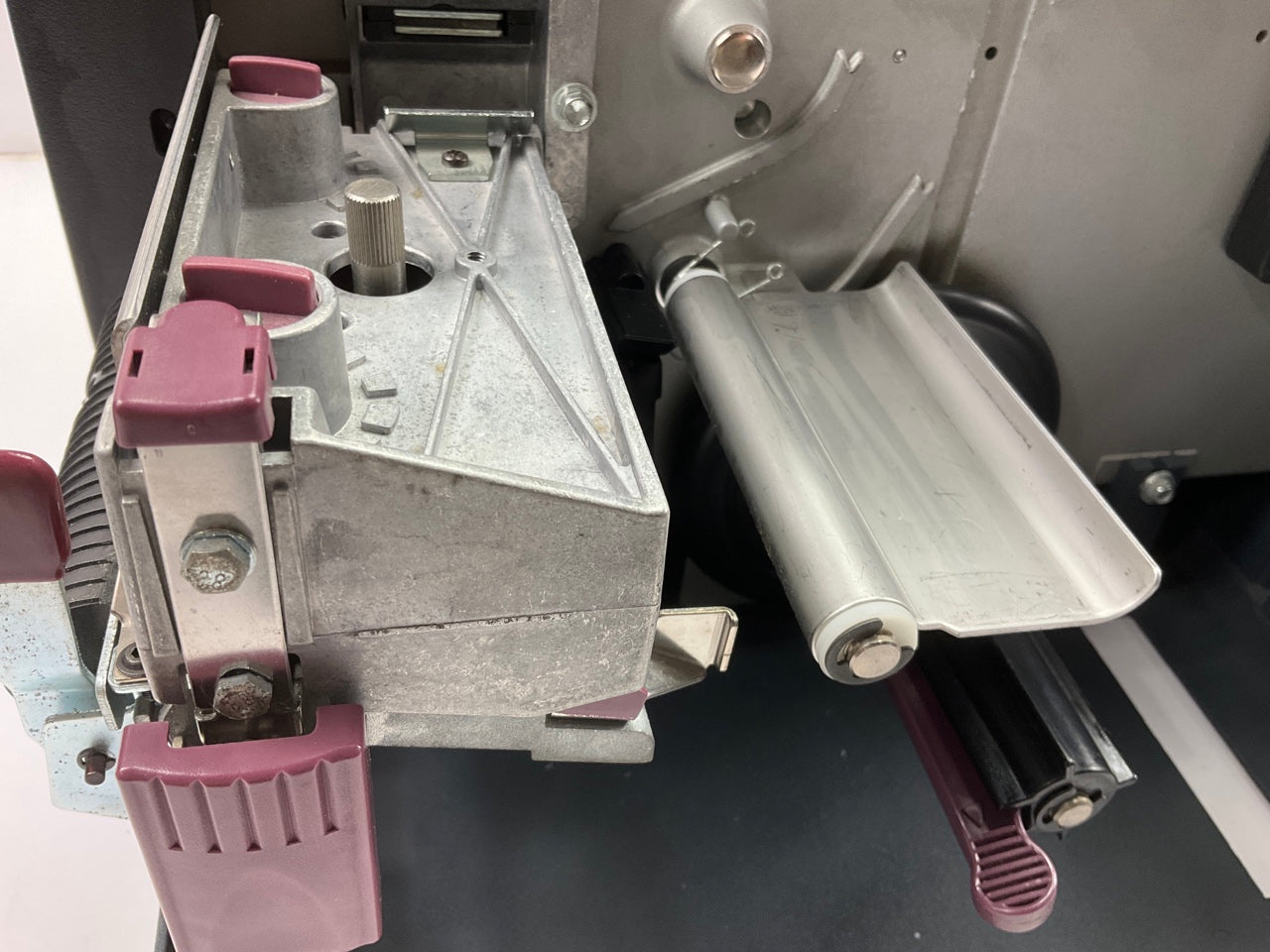 PARTS ONLY DEFECTIV Zebra Z4M Plus Thermal Transfer Label Barcode Printer Peeler