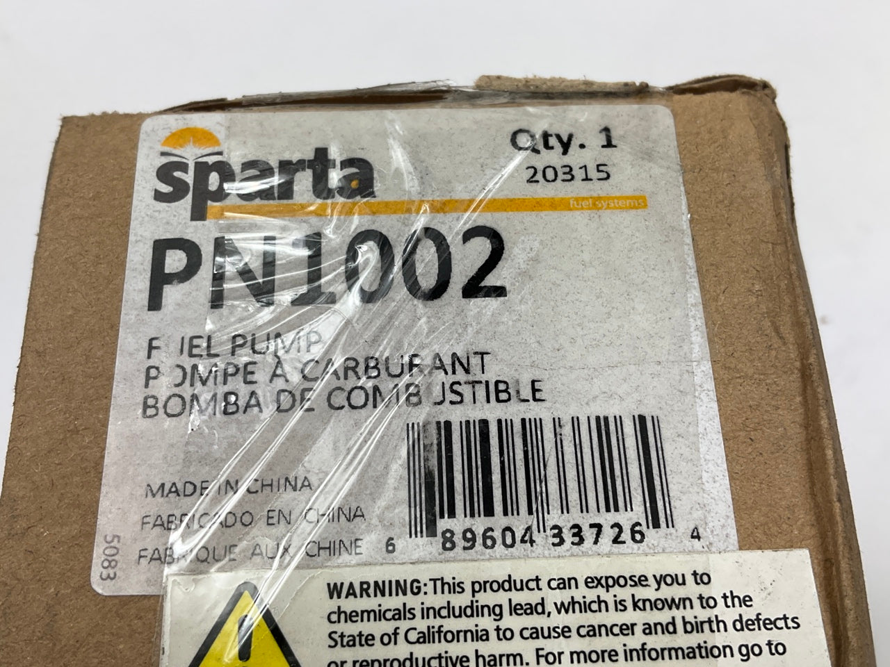 Sparta PN1002 Electric In-Line Fuel Pump
