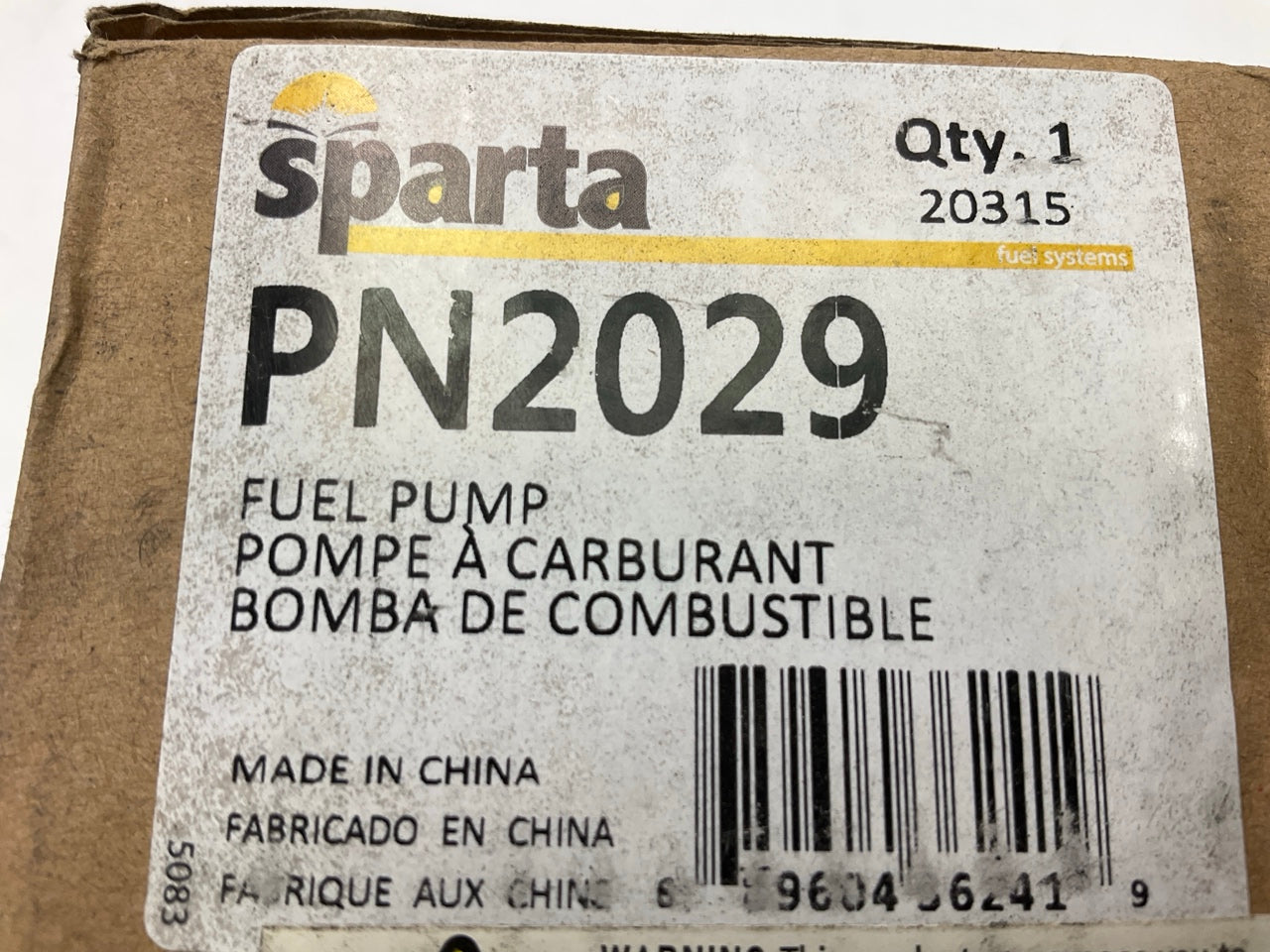 Sparta PN2029 Electric In-Tank Fuel Pump