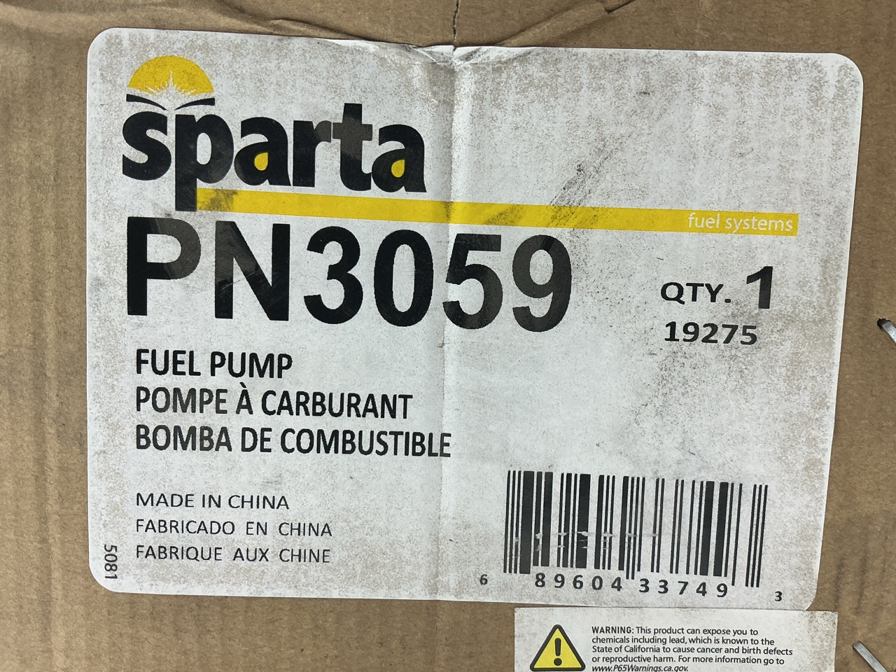 Sparta PN3059 Fuel Pump Module - 1997-2002 GMC Jimmy, Blazer 4.3L V6