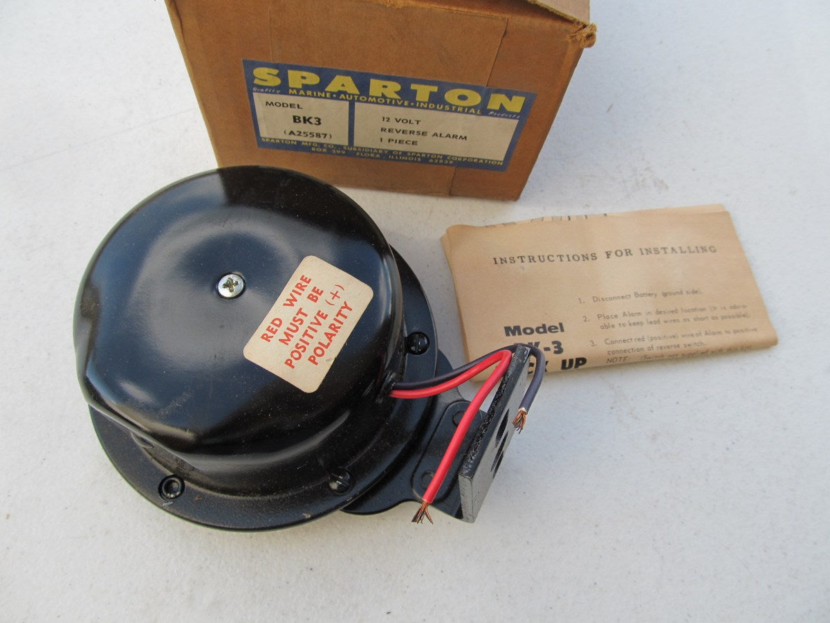 Sparton BK3 VINTAGE Reverse Alarm - 12 Volt A25587