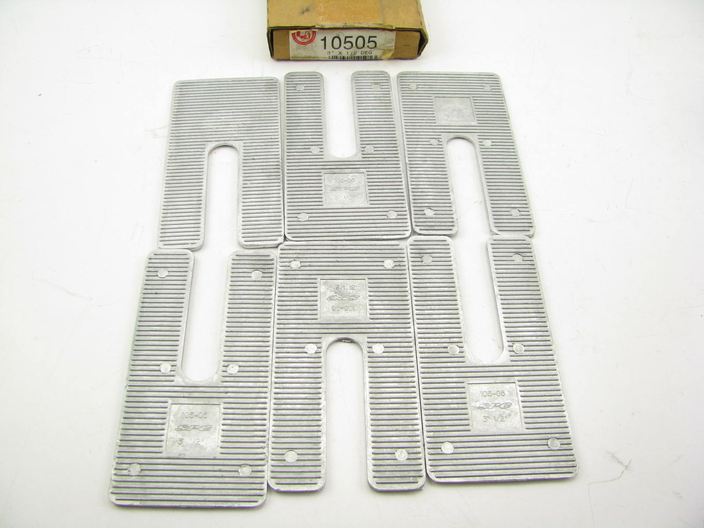 Specialty Products 10505 Aluminum Alloy 3'' X 1/2'' X 6'' Truck Axle Shims Set Of 6