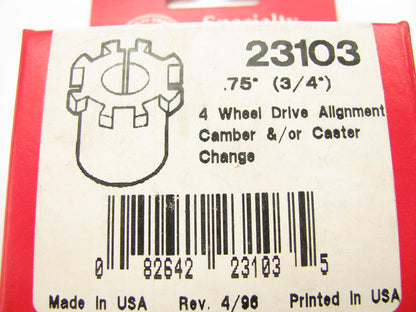 Specialty Products 23103 Front Camber/Caster Alignment Bushing - 3/4 Degree 4WD