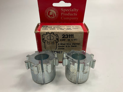 (2) Specialty 23111 Front Camber/Caster Alignment Bushing - 2-1/4 Degree 4WD