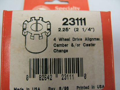 Specialty 23111 Front Camber/Caster Alignment Bushing - 2-1/4 Degree 4WD