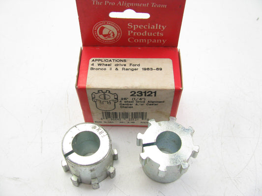 (2) Specialty 23121 Front Alignment Caster/Camber Bushing - 1/4 Degree 4WD