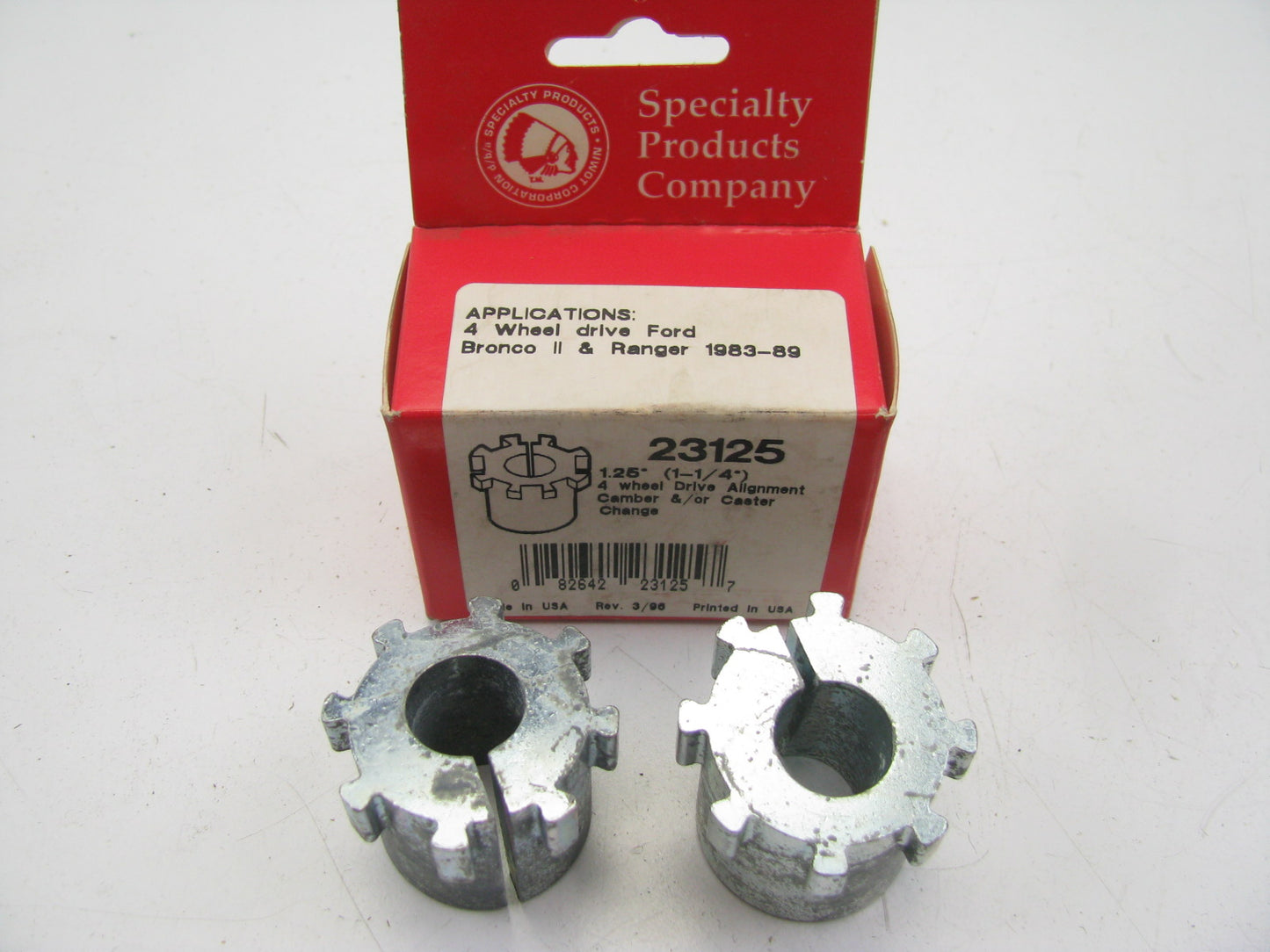 (2) Specialty 23125 Front Alignment Caster/Camber Bushing 1-1/4 Degree 4WD
