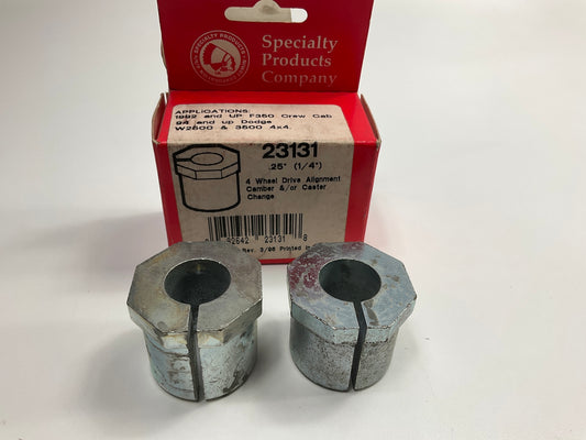 (2) Specialty 23131 Front Camber/Caster Alignment Bushing - 1/4 Degree 4WD