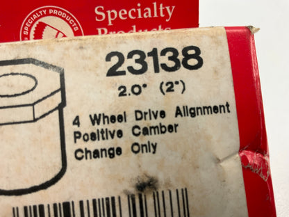 (2) Specialty 23138 Front Camber/Caster Alignment Bushing - 2 Degree 4WD
