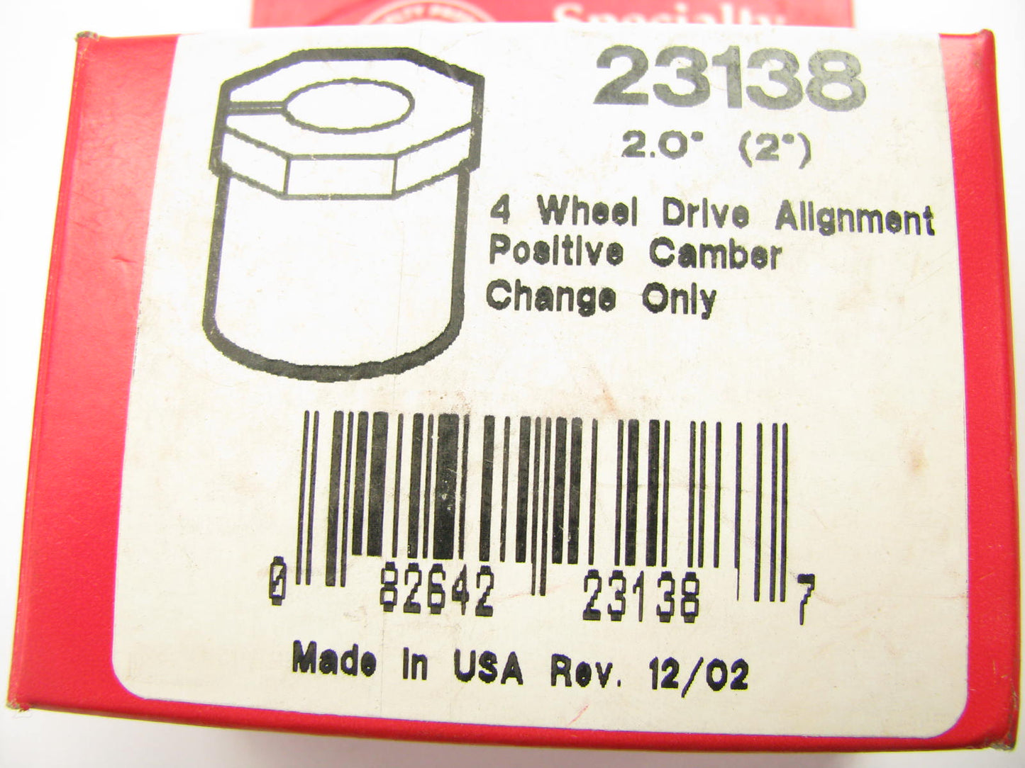 Specialty Products 23138 Front Camber/Caster Alignment Bushing - 2 Degree 4WD