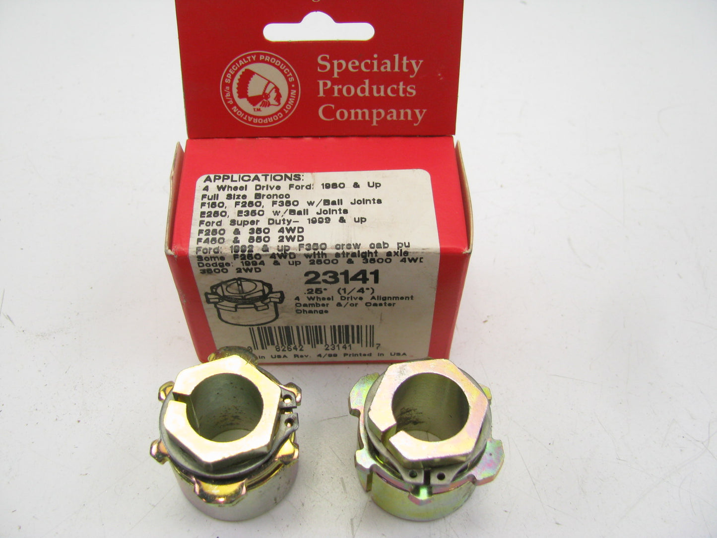 (2) Specialty 23141 Front Alignment Caster / Camber Bushing - 1/4 Degree