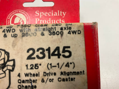 (2) Specialty 23145 Front Alignment Caster Camber Bushing 1-1/4 Degree 4WD