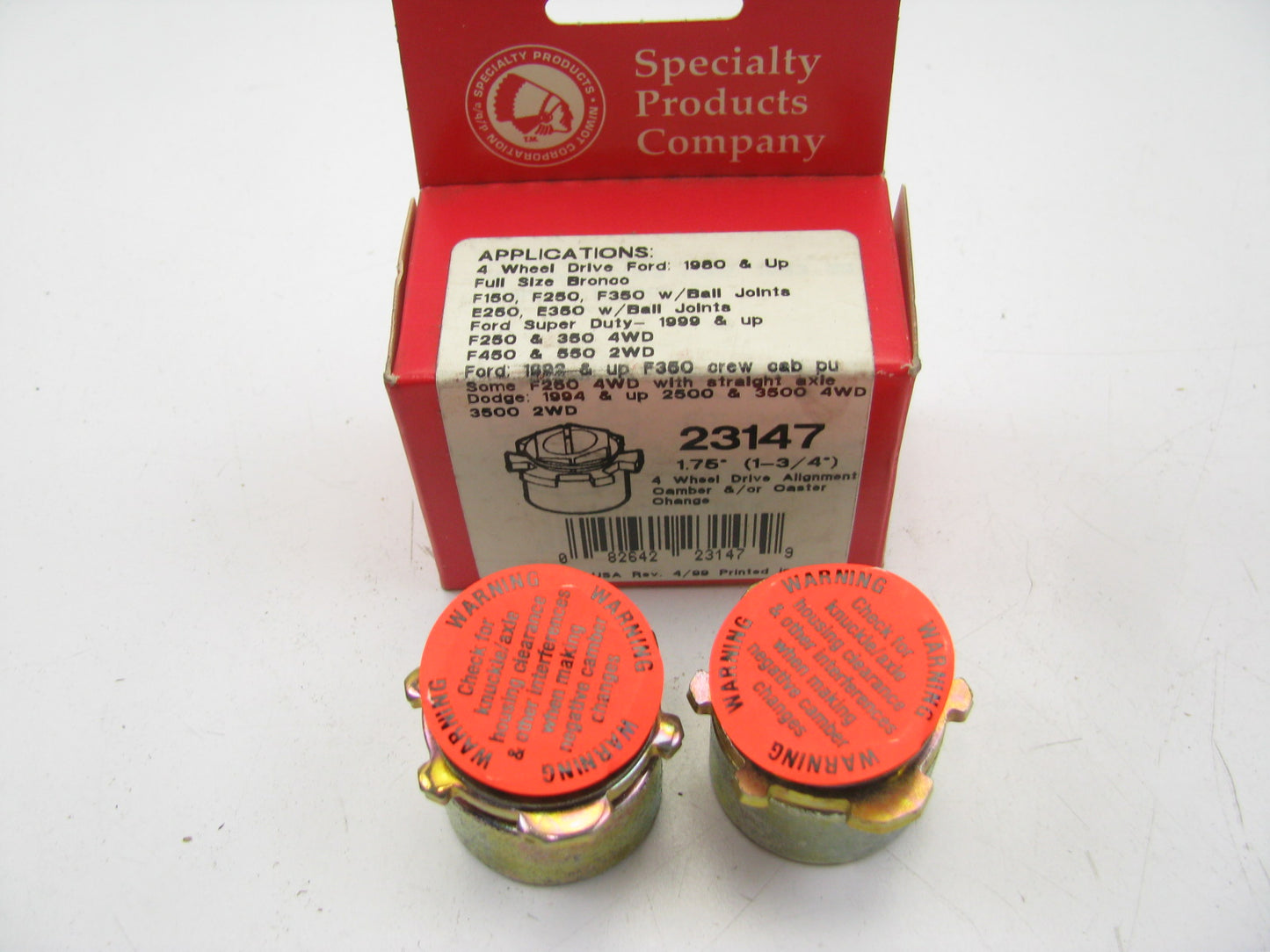 (2) Specialty Products 23147 Alignment Caster / Camber Bushing - 1-3/4 Degree