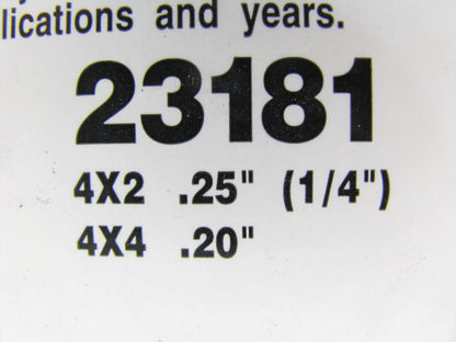 (2) Specialty Products 23181 Front Camber/Caster Alignment Bushing - 1/4 Degree