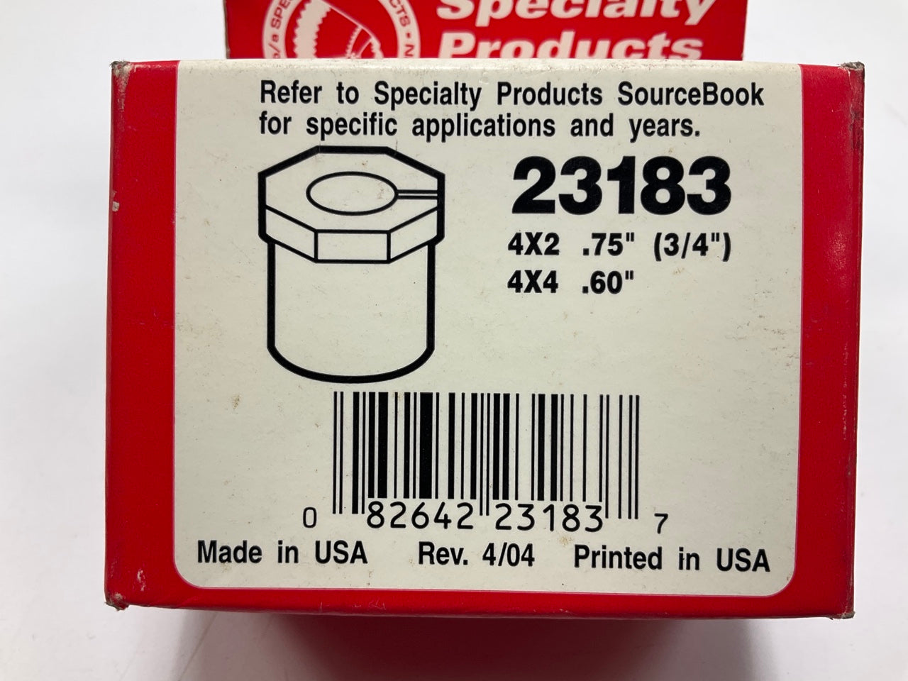 (2) Specialty 23183 Front Alignment Caster/Camber Bushing 3/4 Degree RWD
