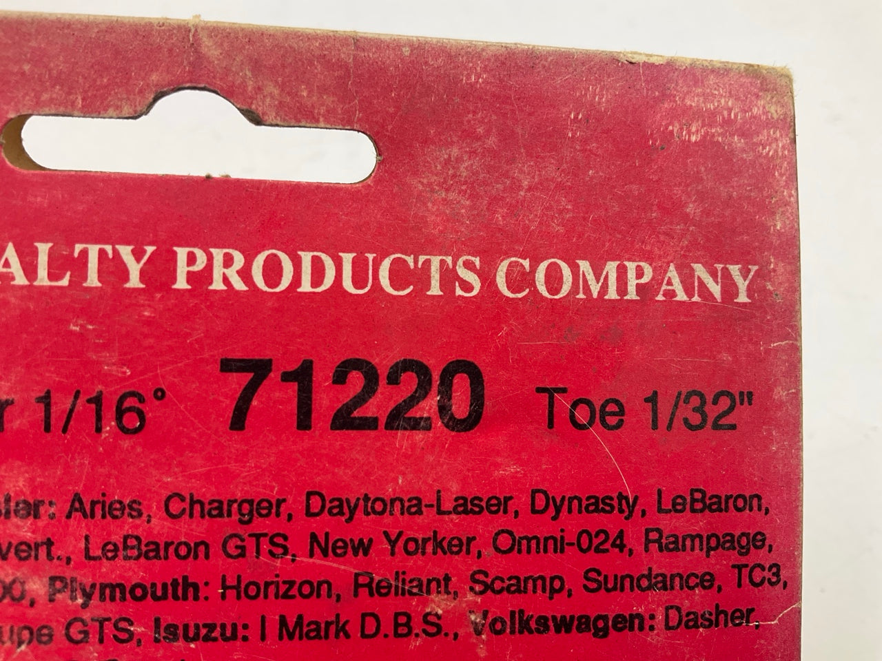 Specialty Products 71220 Rear Camber Toe Adjuster Shim, 1/16° Camber, 1/32'' Toe