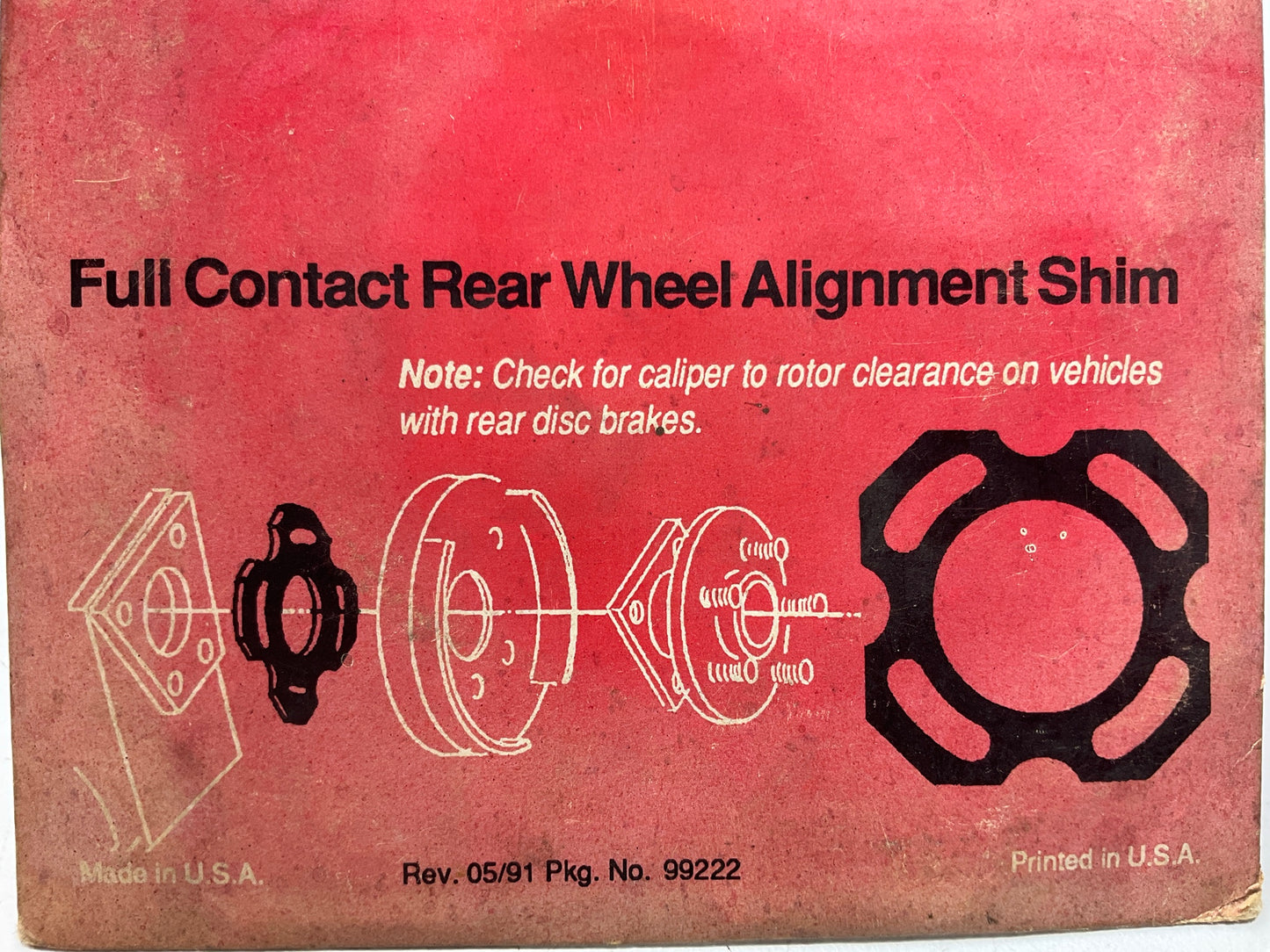 (2) Specialty Products 71420 Rear Alignment Camber/Toe Shim
