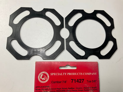 (2) Specialty 71427 Rear Camber Toe Adjuster Shim, 7/8° Camber, 3/8'' Toe