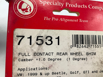 Specialty Products 71531 Rear Alignment Camber Adjuster Shim, 1° Camber