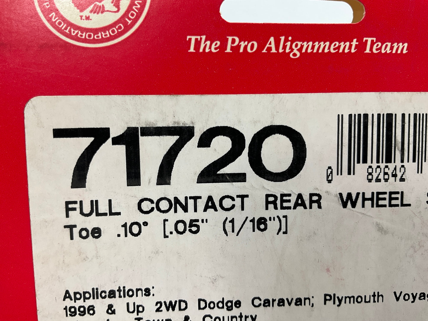 (2) Specialty Products 71720 Rear Toe Adjustment Shim