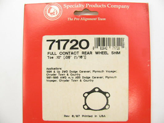 Specialty Products 71720 Rear Toe Adjustment Shim