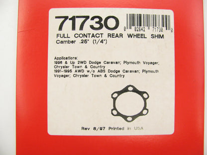 Specialty Products 71730 Rear Camber Adjustment Wheel Shim