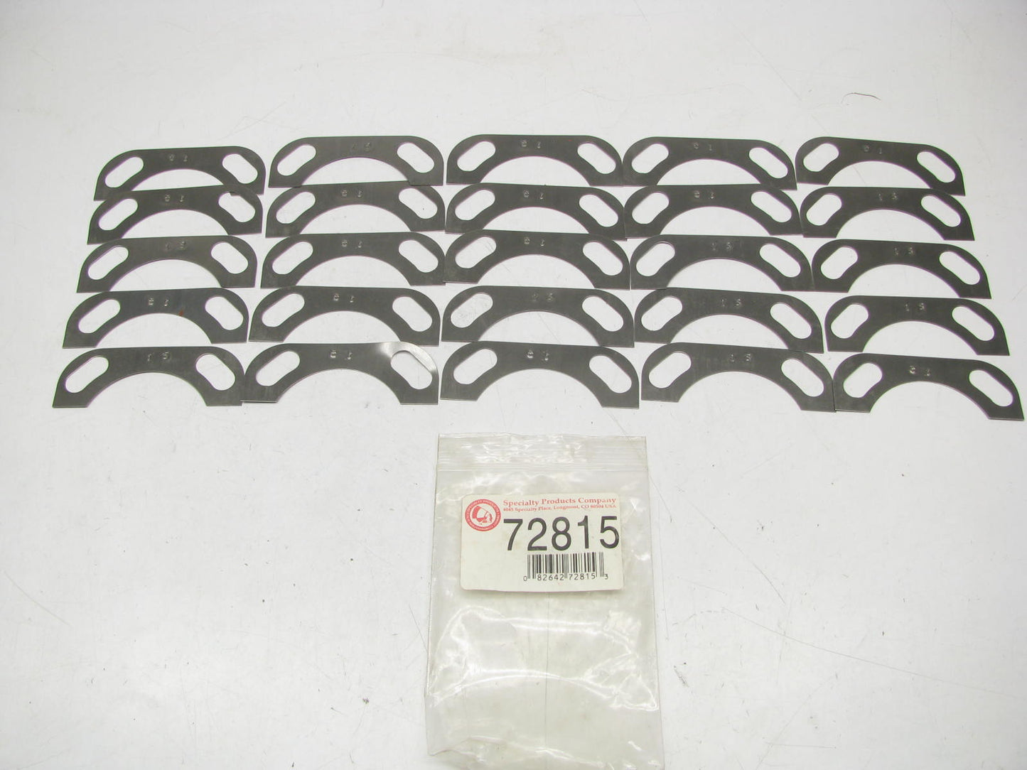 Specialty 72815 Rear Alignment Adjustment Shim .015'' Thick 1/2 Degree 25/Pack