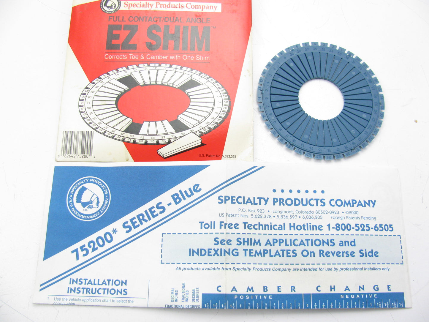 Specialty Products 75200 REAR Camber / Toe Alignment Shim Kit BLUE