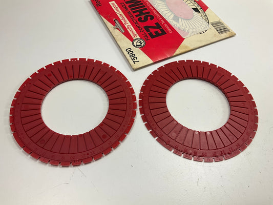 (2) Specialty Products 75800 Camber / Toe Alignment Shim RED
