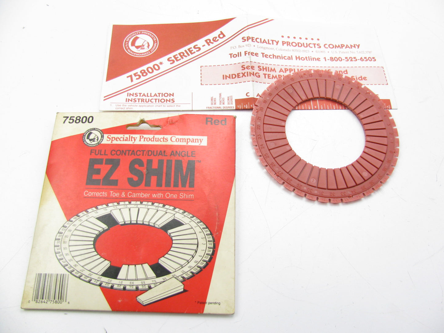 Specialty Products 75800 Camber / Toe Alignment Shim RED
