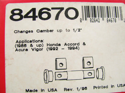 Specialty Products 84670 Front Suspension Alignment Camber Kit - 1/2 Degree