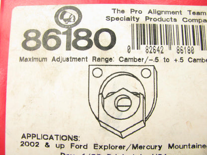 Specialty Products 86180 REAR Alignment Camber Cam Bolt Adjust Kit