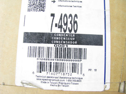 Spectra 7-4936 A/C Condenser For 1997-2000 Audi A8 1997-03 A8 Quattro