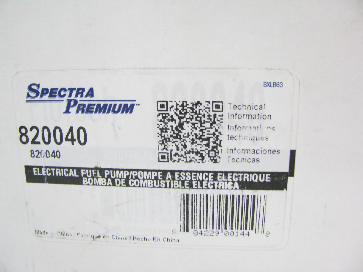 Spectra 820040 Electric Fuel Pump