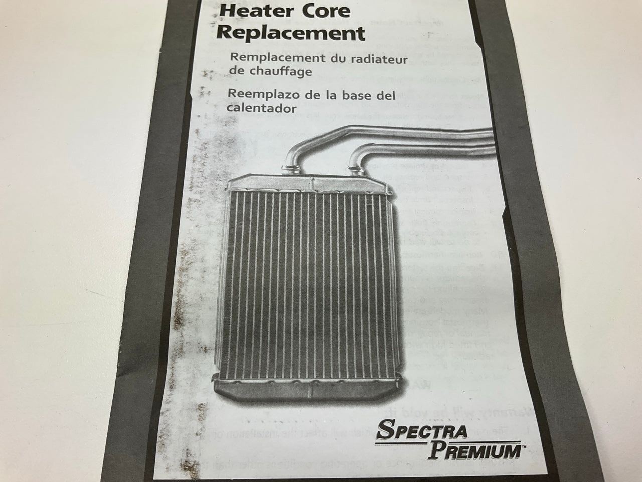 Spectra 93050 HVAC Heater Core