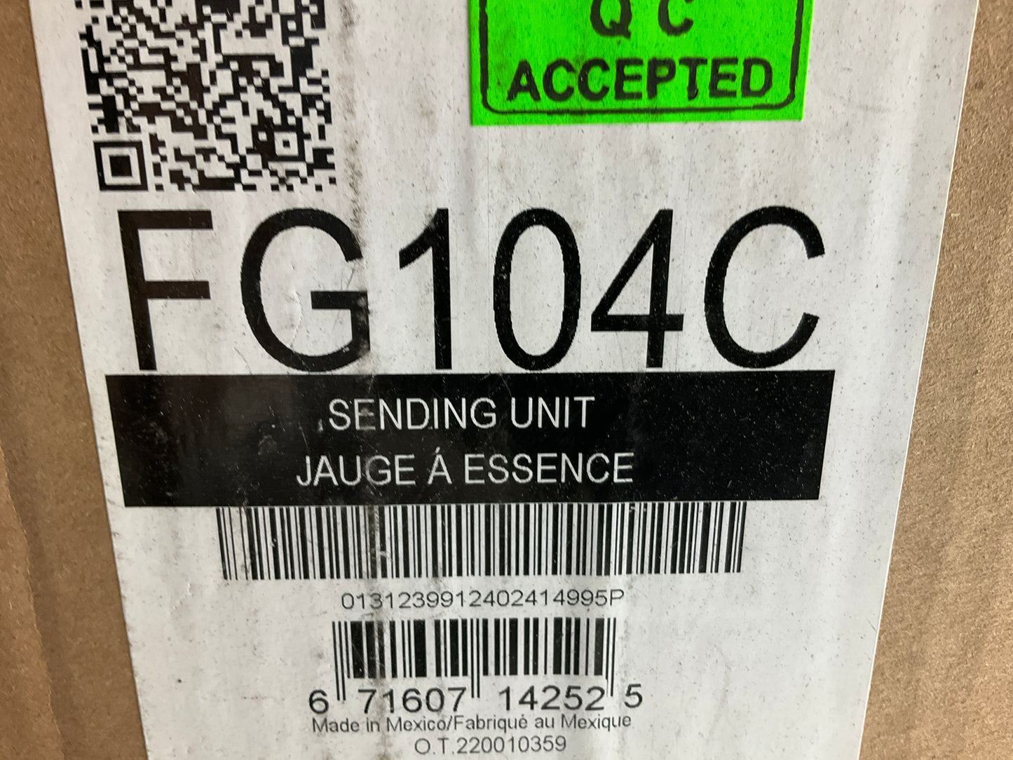 Spectra FG104C Fuel Level Sender Fuel Gas Tank Gauge Sending Unit